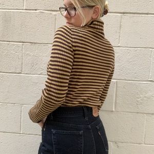 Classiques Entier Sweaters - Vintage Striped Turtleneck Classiques Entier Sweaters - Vintage Striped Turtleneck